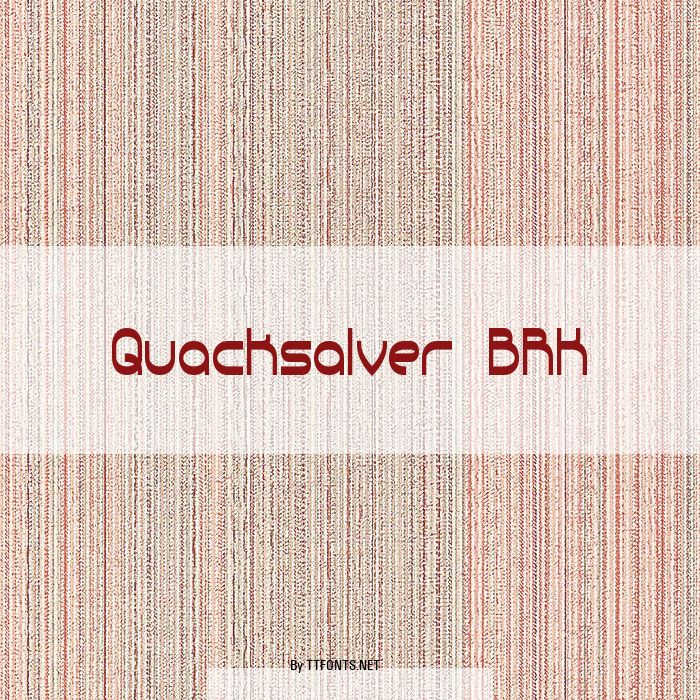 Quacksalver BRK example